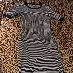 Brand new small striped midi dress
